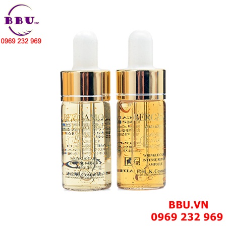 Sản phẩm serum tái tạo da bergamo luxury gold collagen  caviar