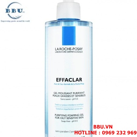 Sửa rửa mặt ngăn ngừa và trị mụn la roche posay effaclar