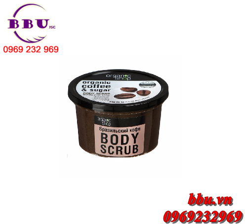 Tẩy tế bào chết toàn thân thiên nhiên organic shop organic coffee