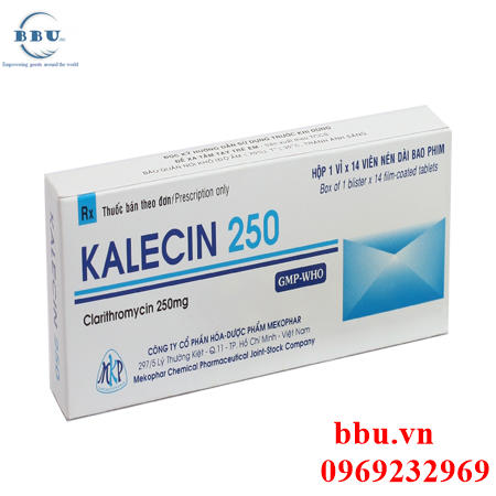 Thuốc kháng sinh điều trị viêm amidan, viêm xoang, viêm phổi kalecin 250