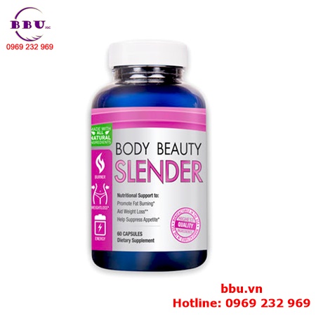 Thuốc uống giảm cân body beauty slender 60 viên của mỹ
