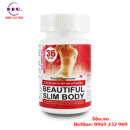 Thuốc uống giúp giảm cân beautiful slim body hộp 36 viên của mỹ