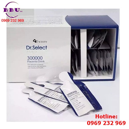 Tinh chất nhau thai heo làm đẹp da, tăng cường sức khỏe dr. select placenta 300.000 mg
