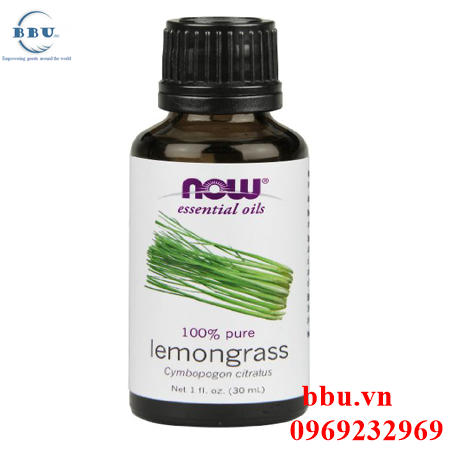 Tinh dầu xã điều trị ung thư now foods lemongrass oil 30ml