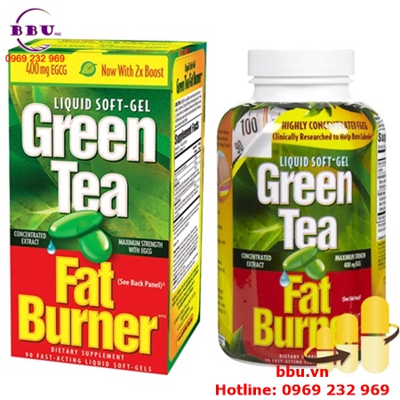 Thuốc uống giảm cân từ trà xanh green tea fat burner 200 viên của mỹ