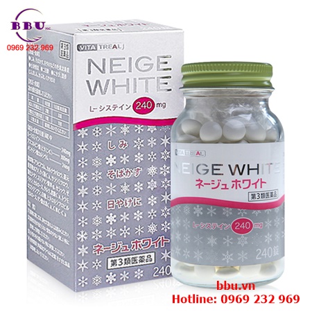 Viên uống làm mờ nám, tàn nhang, đốm nâu neige white 240 viên từ nhật bản