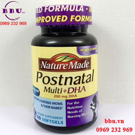 Vitamin dành cho phụ nữ cho con bú postnatal multi dha