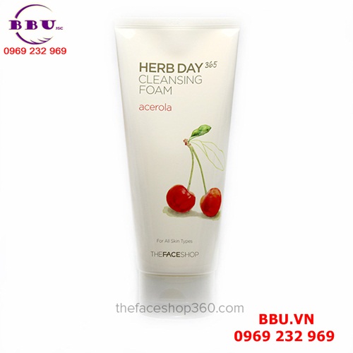 Sữa rửa mặt chiết xuất quả anh đào the faceshop