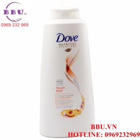 Bộ dầu gội và xả của mỹ dove peach blast conditioner hương đào loại 750ml
