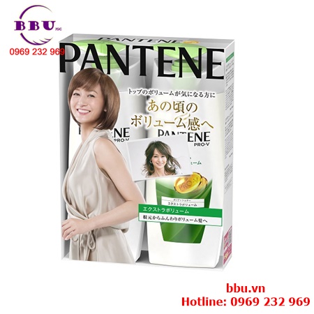 Bộ dầu gội và xả của nhật bản pantene prov nắp xanh lá loại 500ml
