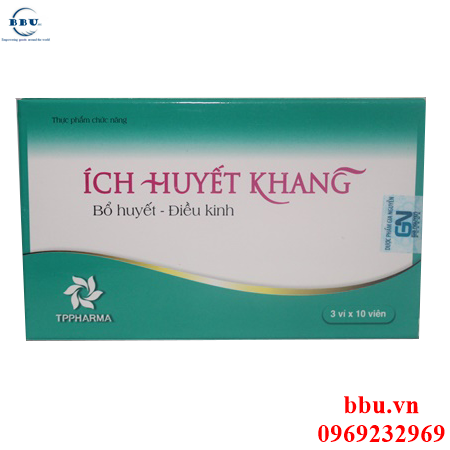 Bổ huyết, điều kinh điều trị rối loạn kinh nguyệt, đau bụng kinh, khí hư, bạch đới ích huyết khang