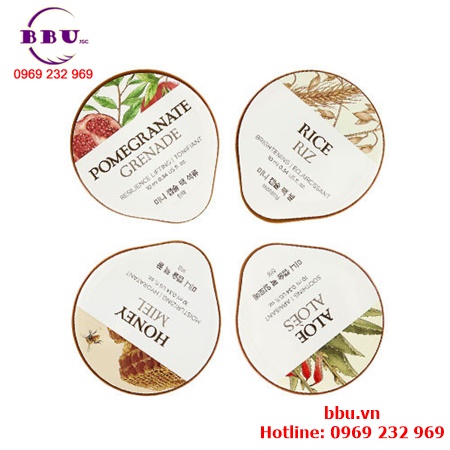 Bộ mặt nạ dưỡng da đa công dụng mini capsule pack deluxe set of 4 face masks