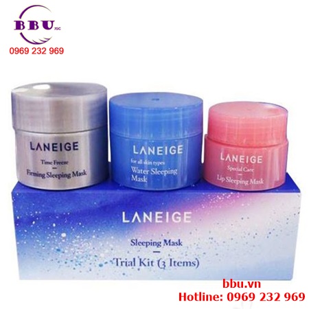 Bộ mặt nạ ngủ laneige sleeping mask trial kit (3 sản phẩm)