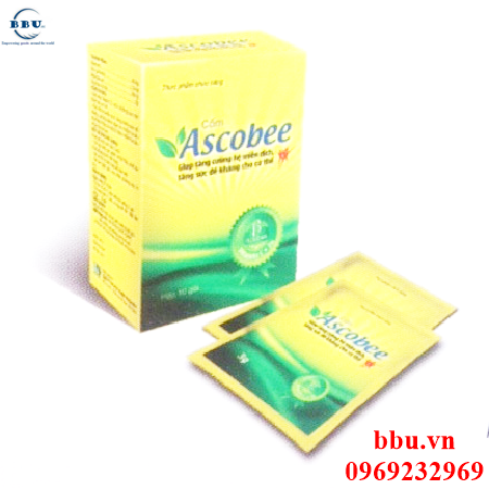 Bổ sung vitamin c, kẽm, beta-glucan  miễn dịch, tăng cường sức đề kháng cốm ascobee