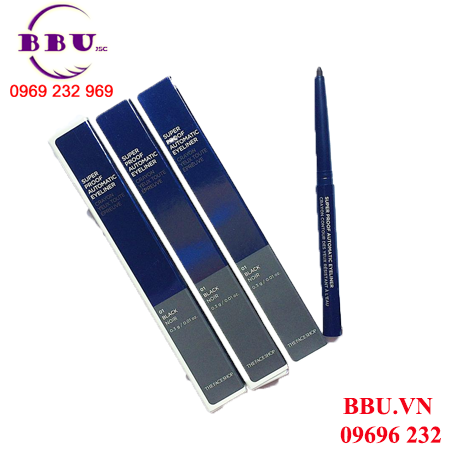 Chì kẻ mắt super proof automatic eyeliner the face shop của hàn