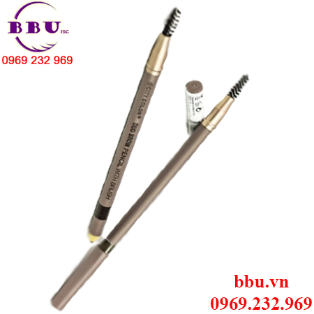 Chì kẻ mày city color duo brow pencil with brush của mỹ