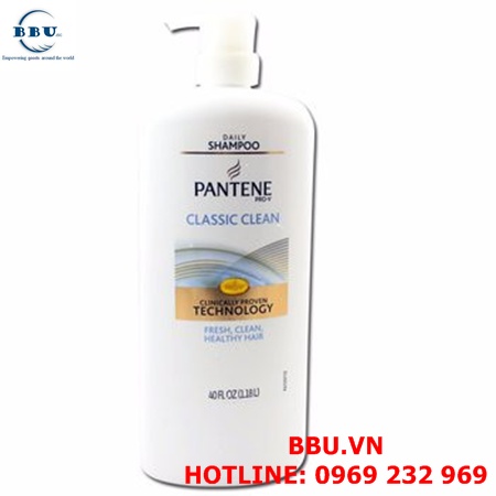 Dầu gội đầu của mỹ pantene pro-v classic clean loại 1,18 lít