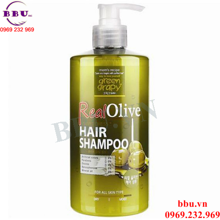 Dầu gội siêu mượt tinh chất olive green grapy 500g