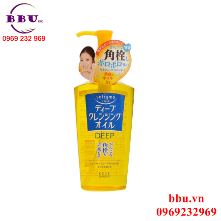 Dầu tẩy trang nhật bản kose softymo white cleansing oil 230ml