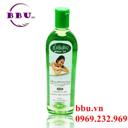 Tinh dầu massage thư giãn green oil (250ml) 