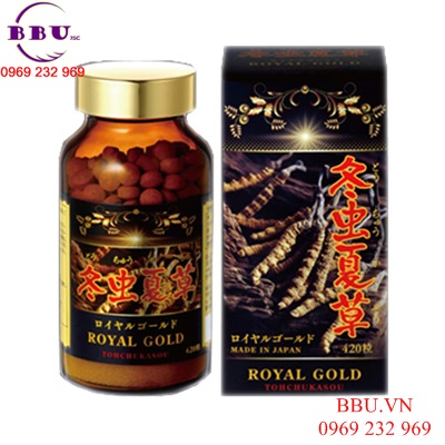 đông trùng hạ thảo tohchukasou royal gold cao cấp nhật bản