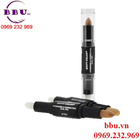 Sản phẩm dưỡng môi & che khuyết điểm city color hydrating & correcting dual pen