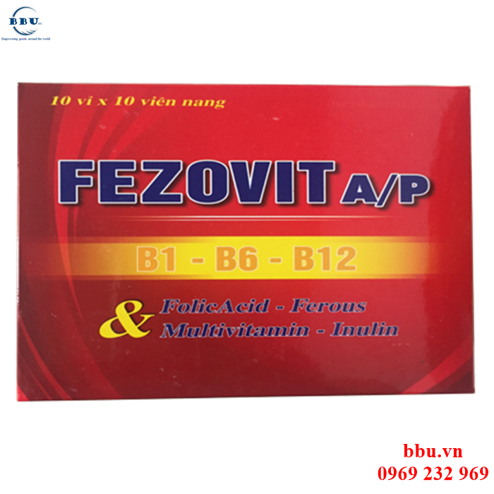 Fezovit bổ sung sắt, acid folic và các vitamin nhóm b