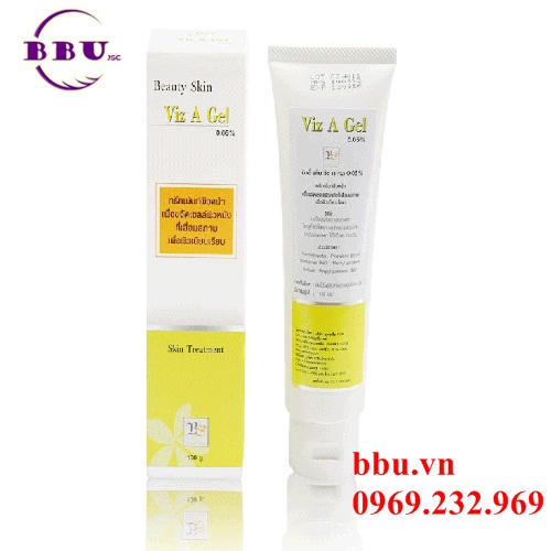 Gel điều trị mụn trứng cá, sẹo mụn, se khít lỗ chân lông viz a gel yanhee