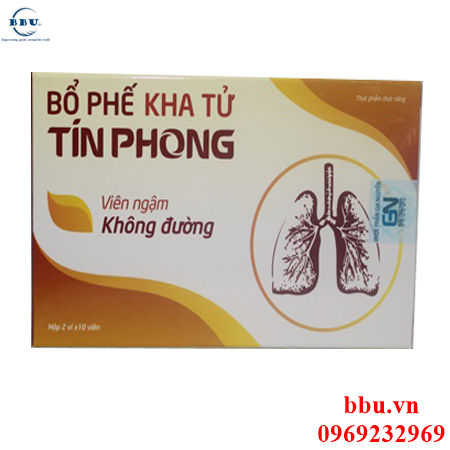 Giảm ho, long đờm bổ phế kha tử tín phong dạng viên