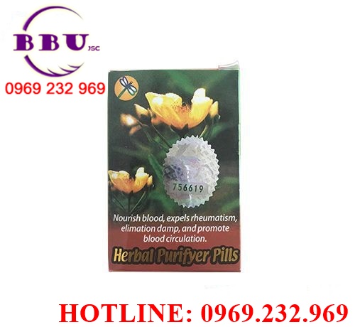 Herbal purifyer pills - thanh huyết chỉ dưỡng hoàn điều trị ngứa chính hãng 