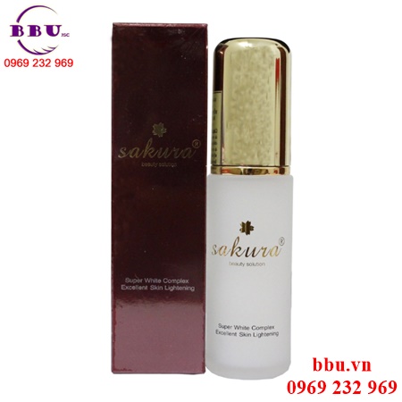  hỗn hợp dưỡng trắng da chống lão hóa ngày và đêm sakura super white complex excellent skin lightening