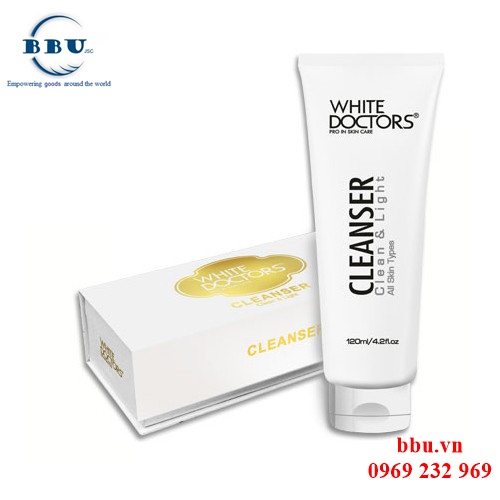 Sữa rửa mặt ngừa mụn và nám white doctors cleanser