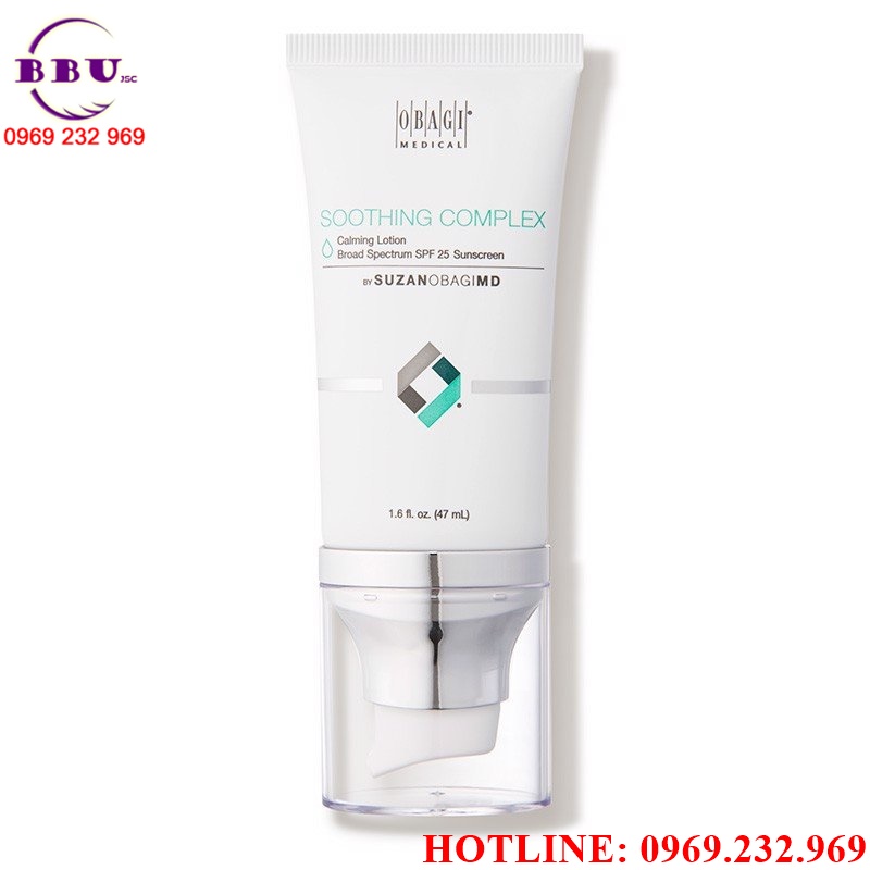 Kem chăm sóc da sau điều trị suzanobagimd soothing complex calming lotion broad spectrum spf 25