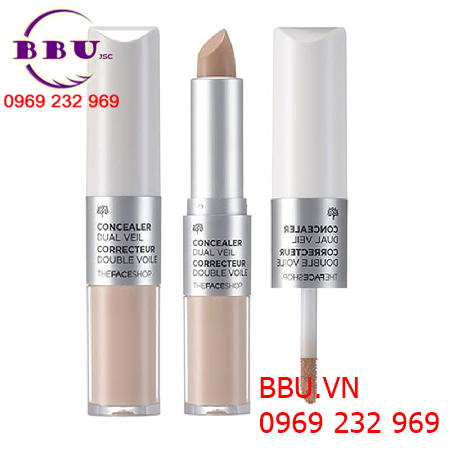 Kem che khuyết điểm 2 đầu the face shop dual veil