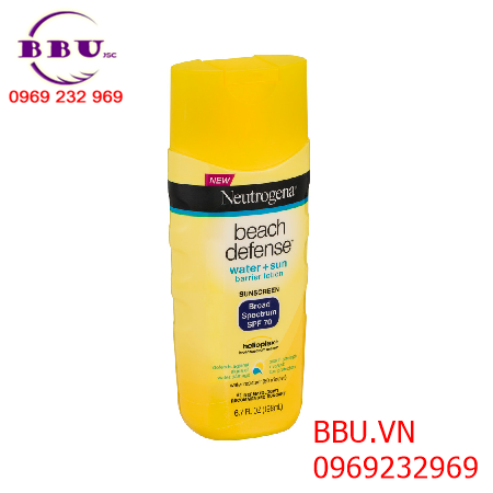 Kem chống nắng neutrogena beach defense sunscreen lotion broad spectrum spf 70 198ml của mỹ