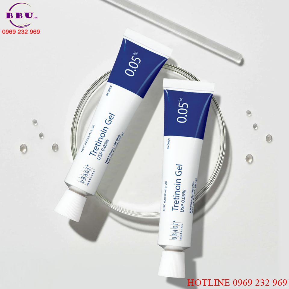 Kem điều trị mụn  lão hoá da tretinoin 0.025%
