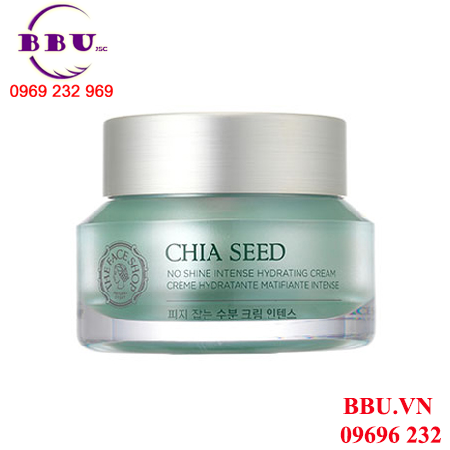 Kem dưỡng ẩm kiểm soát dầu the face shop chia seed no shine hydrating cream của hàn