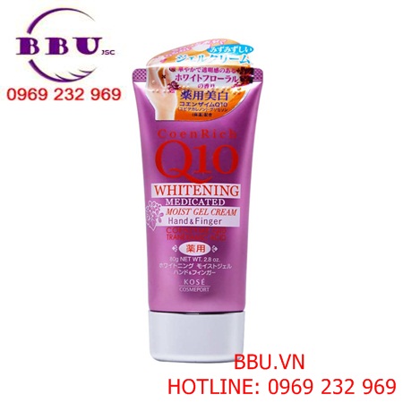 Kem dưỡng da tay coen rich q10 whitening medicated 80g của nhật bản