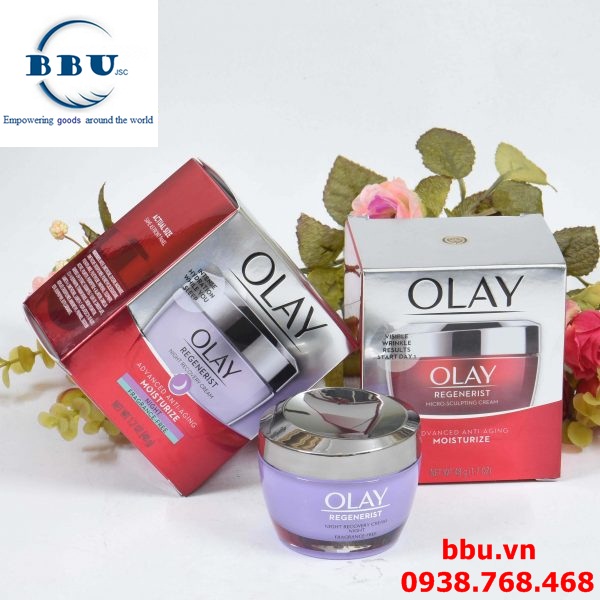 Kem dưỡng trắng da ban đêm olay regenerist night recovery cream