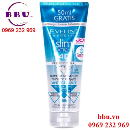 Kem giảm béo eveline slim extreme 4d tinh thể kim cương