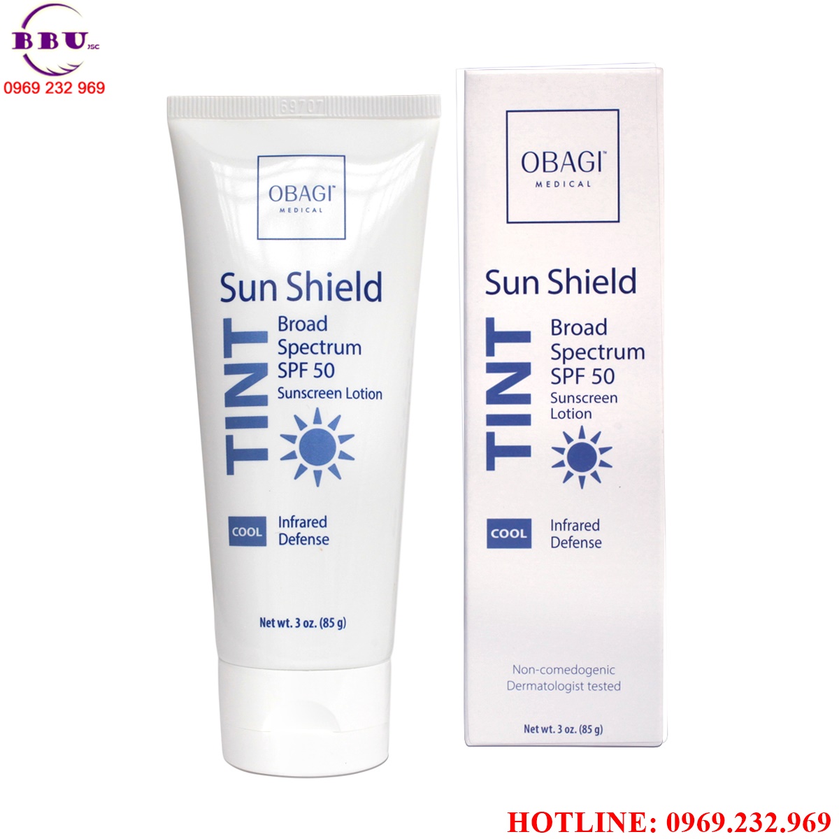 Kem lót chống nắng che khuyết điểm obagi tint spf 50 (cool)