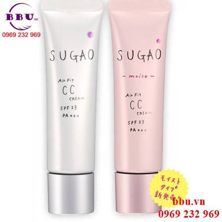 Kem nền cc sugao air fit cc cream spf 23 pa+++