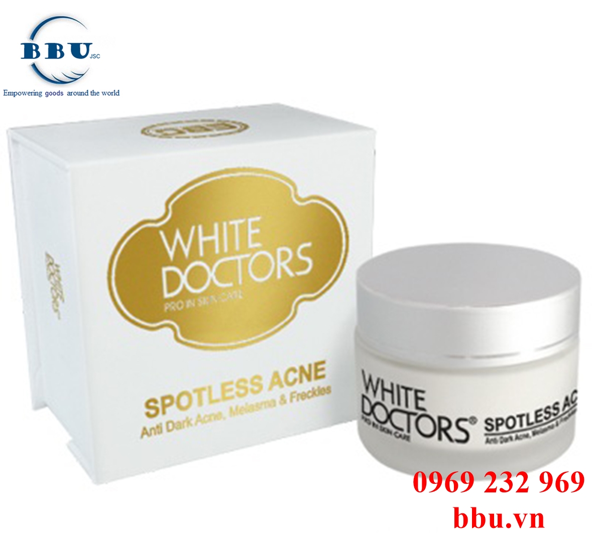 Kem ngừa thâm mụn làm trắng da white doctors (spotless acne)