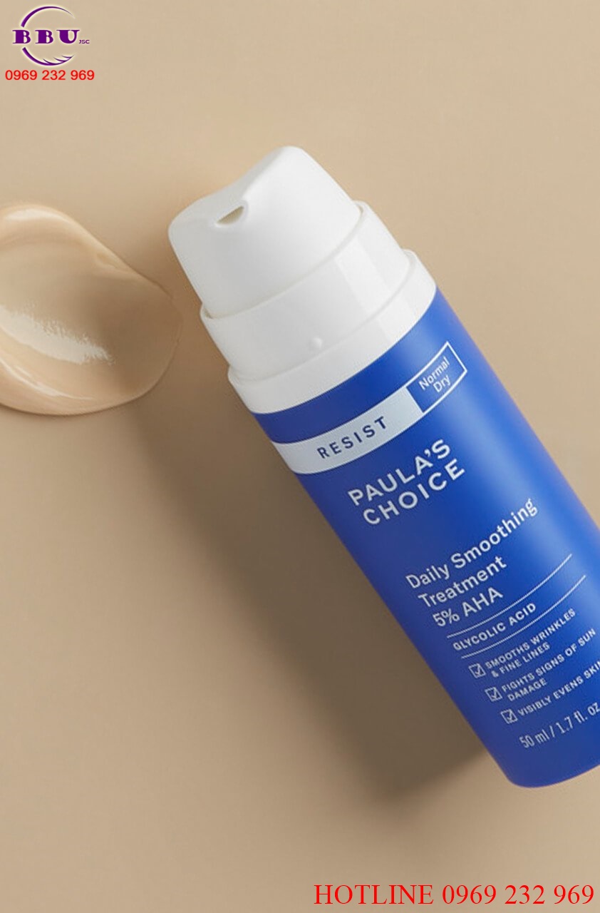 Kem tẩy da chết làm trắng sáng paula choice aha 5%