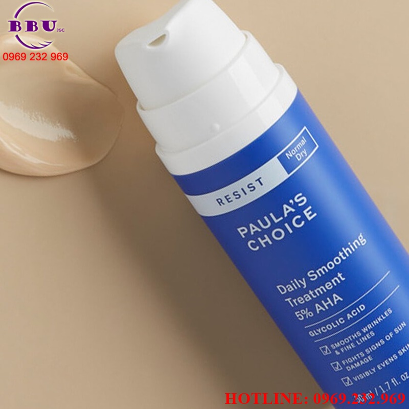 Kem tẩy da chết làm trắng sáng paula choice aha 5%