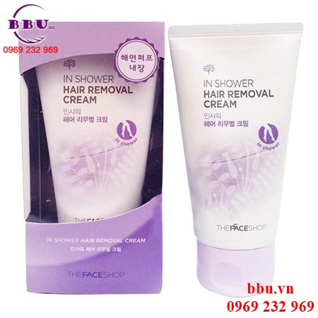 Kem tẩy lông the face shop in shower hair removal cream