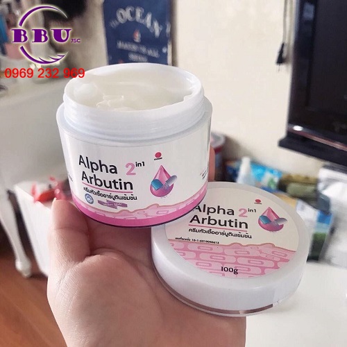 Kem dưỡng trắng toàn thân alpha arbutin 2 trong 1