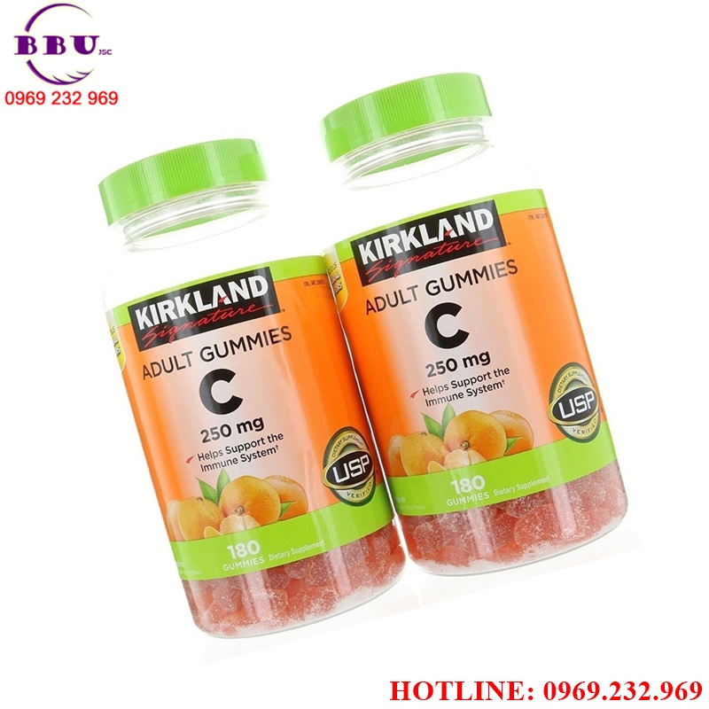 Kẹo dẻo bổ sung vitamin c kirkland adult gummies c