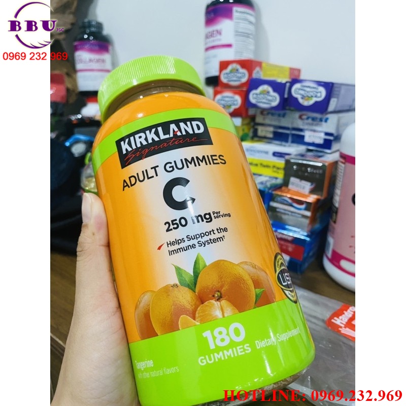 Kẹo dẻo bổ sung vitamin c kirkland adult gummies c