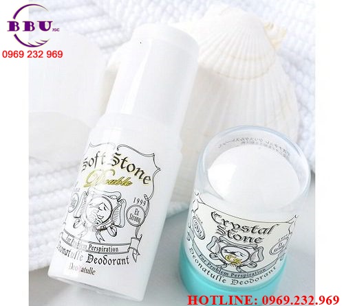 Lăn khử mùi đá khoáng soft stone 20g nhật bản